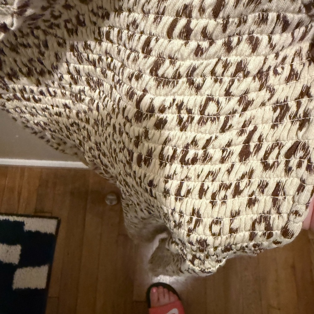 GAP Cream Leopard Print Midi Dress - Picture 5 of 6